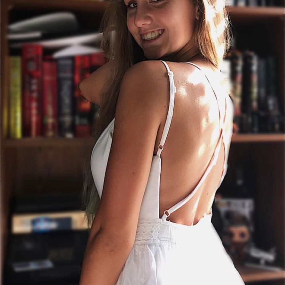 Short white dress